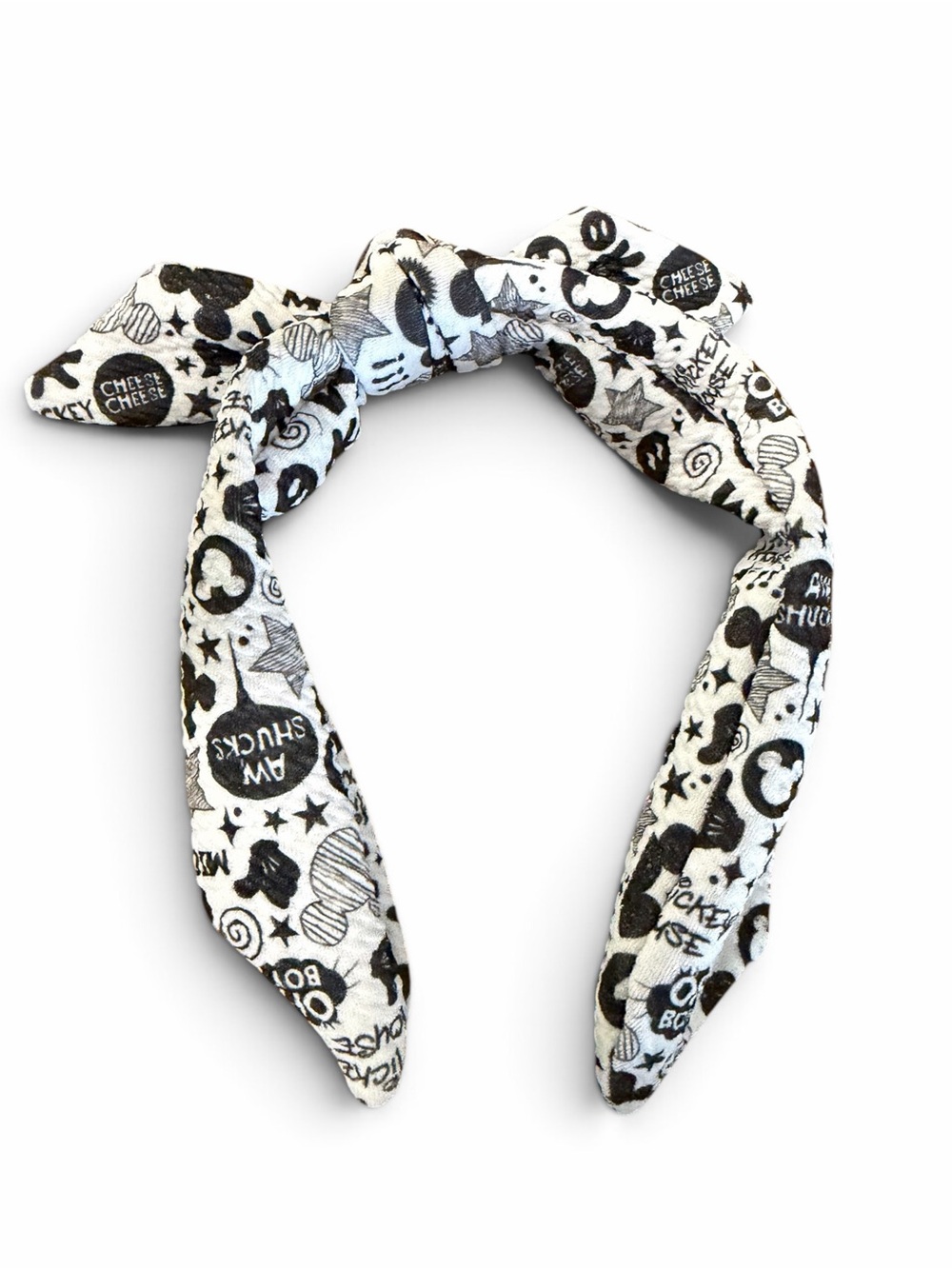 Disney Halloween Plastic/w material covered Knot Headband: - Picture 2 of 4